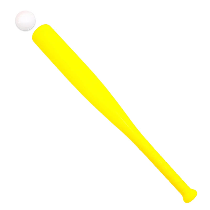 Baseball Set Colorful Plastic Baseball Bat with Ball Outdoor Park Portable Lightweight Fun Sport Game Batting Skill Practice ZYF