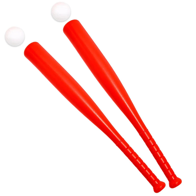 Baseball Set Colorful Plastic Baseball Bat with Ball Outdoor Park Portable Lightweight Fun Sport Game Batting Skill Practice ZYF