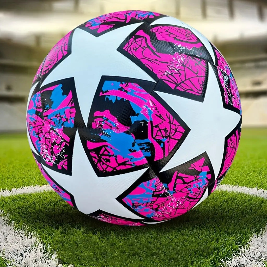 Soccer Balls Offical Standard Size 5 PU Machine-Stitched Football Goal Team Outdoor Professional For Adults Kids Match Training