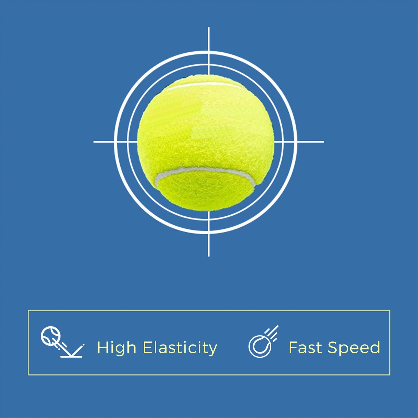3pcs Padel Balls Practice Tennis Ball Paddle Tennis Balls High Bounce Tennis Balls