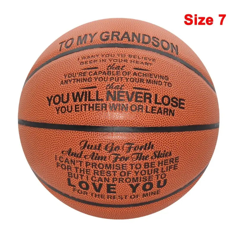 A Special Basketball Ball High Quality Standard Size 7 Outdoor Indoor Match Training Men Basketball Gifts For Grandson Or Son
