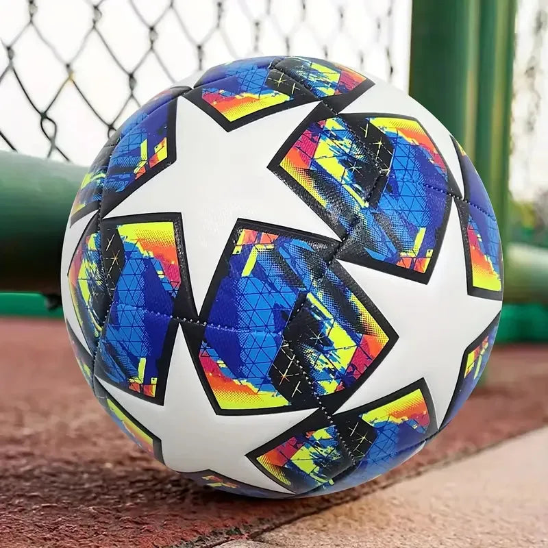 Soccer Balls Offical Standard Size 5 PU Machine-Stitched Football Goal Team Outdoor Professional For Adults Kids Match Training