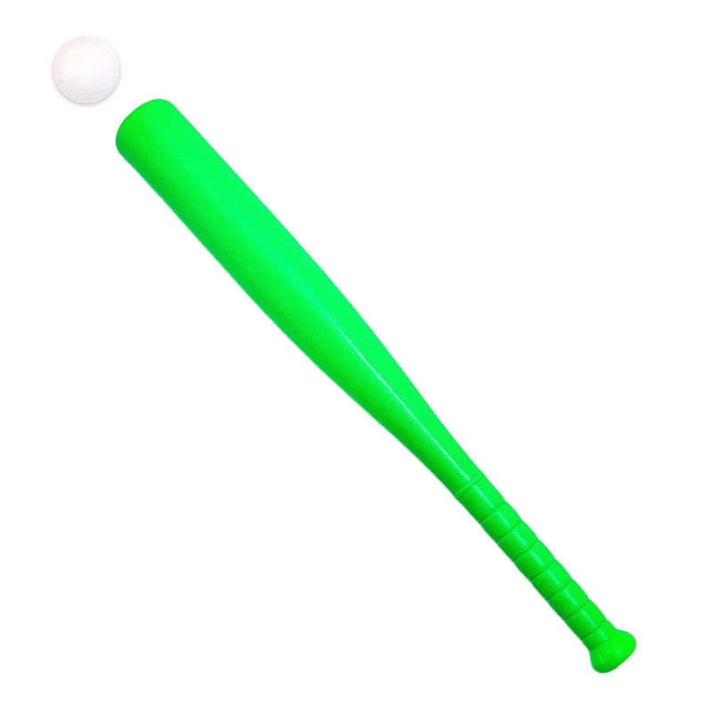 Baseball Set Colorful Plastic Baseball Bat with Ball Outdoor Park Portable Lightweight Fun Sport Game Batting Skill Practice ZYF