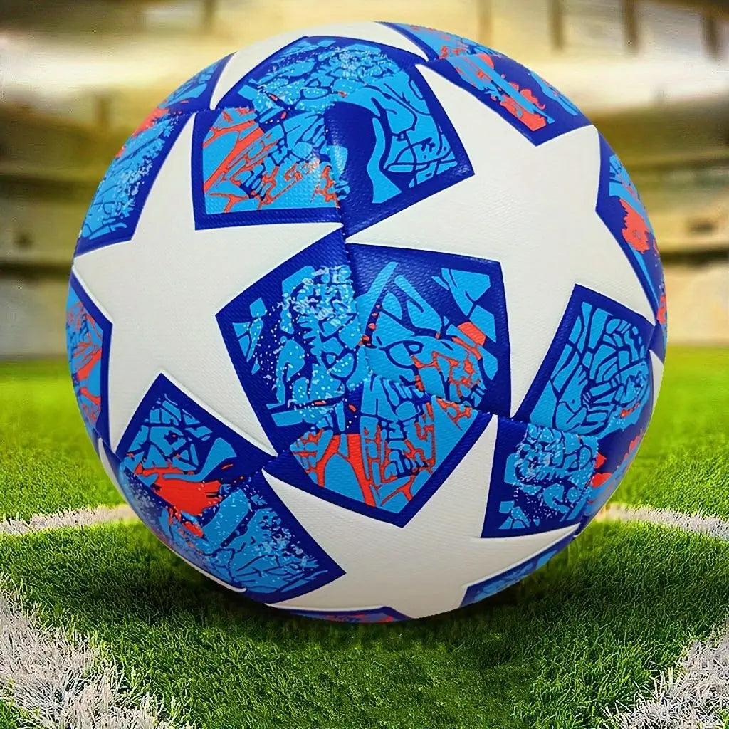 Soccer Balls Offical Standard Size 5 PU Machine-Stitched Football Goal Team Outdoor Professional For Adults Kids Match Training