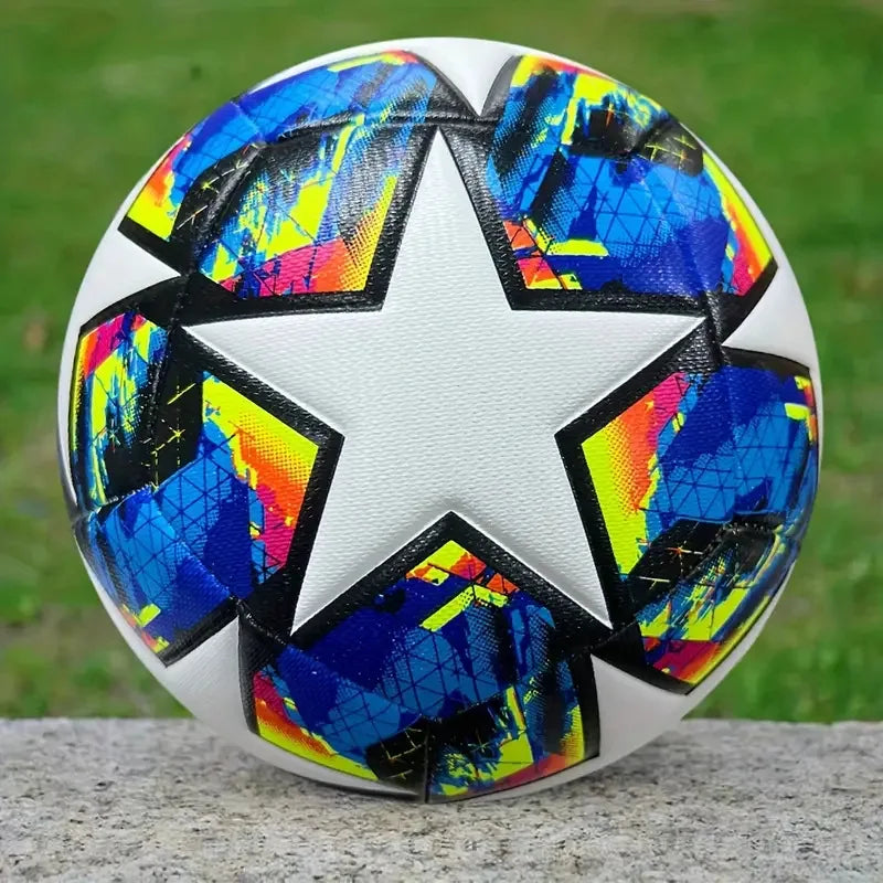 Soccer Balls Offical Standard Size 5 PU Machine-Stitched Football Goal Team Outdoor Professional For Adults Kids Match Training