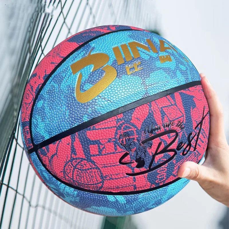 Children Size 5 Basketball PU Waterproof Anti-slip Indoor Outdoor Training Ball School Sports Equipment Team Match Basketball