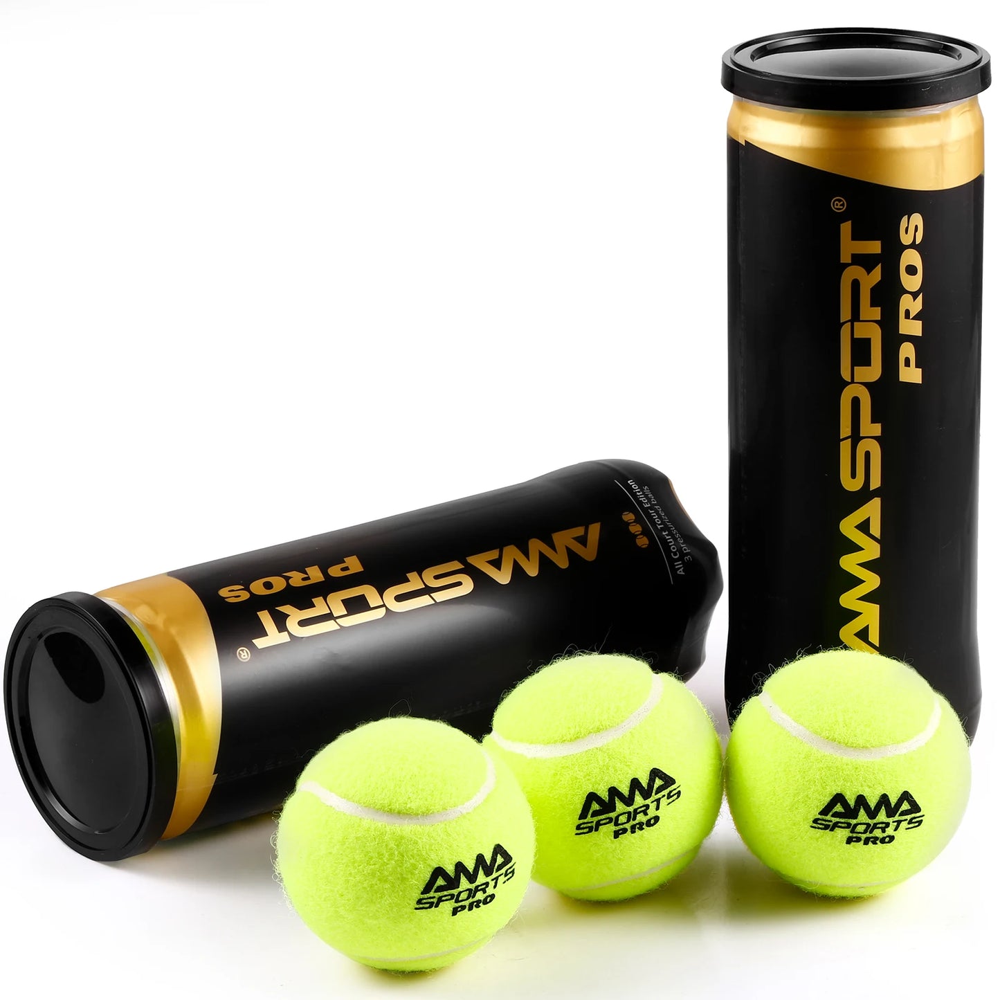 AMASPORT Padel Pro/Pro+/Pro S Padel Paddle Tennis Balls 3 Pcs for Training Balls