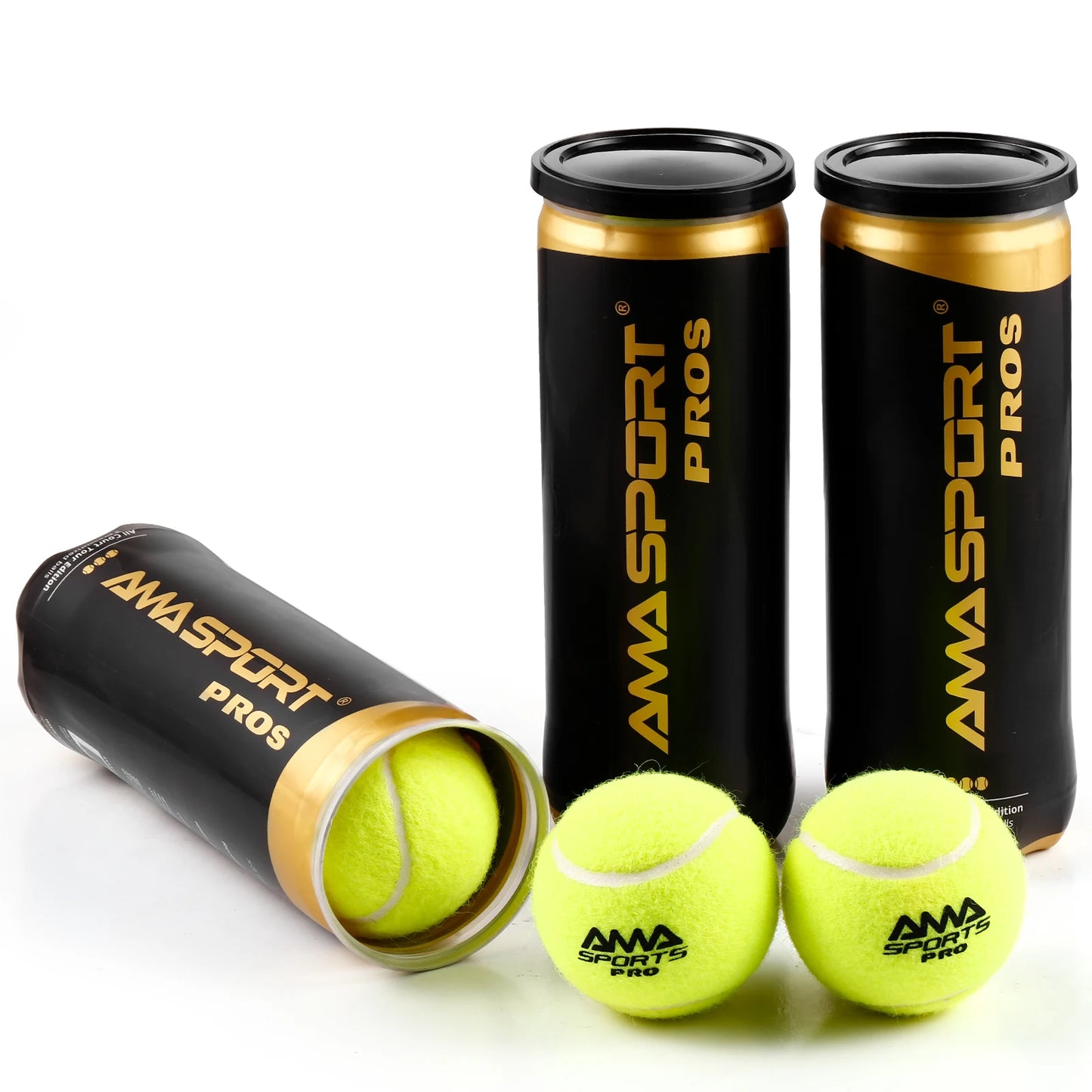 AMASPORT Padel Pro/Pro+/Pro S Padel Paddle Tennis Balls 3 Pcs for Training Balls