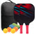 Pickleball Paddles USAPA Approved Set Rackets Honeycomb Core 4 Balls Portable Racquet Cover Carrying Bag Gift Kit Indoor Outdoor
