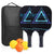 Pickleball Paddles Set of 2 USAPA Approved Fiberglass Pickle Ball Paddles with 4 Pickle Balls Durable Racket for Beginners