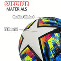 Soccer Balls Offical Standard Size 5 PU Machine-Stitched Football Goal Team Outdoor Professional For Adults Kids Match Training