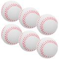 6pcs 8 Inch White Training Baseballs Soft PU Sponge Balls Practice Safe Children Beginner Sports Equipment