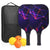 Pickleball Paddles Set of 2 USAPA Approved Fiberglass Pickle Ball Paddles with 4 Pickle Balls Durable Racket for Beginners