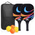 Pickleball Paddles Set of 2 USAPA Approved Fiberglass Pickle Ball Paddles with 4 Pickle Balls Durable Racket for Beginners