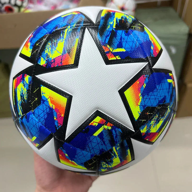 Soccer Balls Offical Standard Size 5 PU Machine-Stitched Football Goal Team Outdoor Professional For Adults Kids Match Training