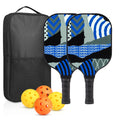 Pickleball Paddles Set of 2 USAPA Approved Fiberglass Pickle Ball Paddles with 4 Pickle Balls Durable Racket for Beginners