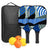 Pickleball Paddles Set of 2 USAPA Approved Fiberglass Pickle Ball Paddles with 4 Pickle Balls Durable Racket for Beginners