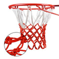 Basketball Net All-Weather Basketball Net White Red Blue Tri-Color Basketball Hoop Net Basketball Hoop Basket Rim Net