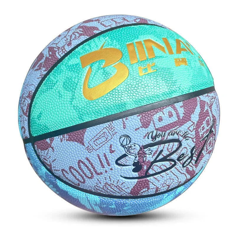Children Size 5 Basketball PU Waterproof Anti-slip Indoor Outdoor Training Ball School Sports Equipment Team Match Basketball