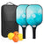 Pickleball Paddles Set of 2 USAPA Approved Fiberglass Pickle Ball Paddles with 4 Pickle Balls Durable Racket for Beginners