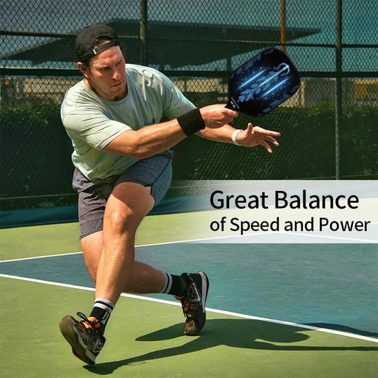 Pickleball Paddles Set USAPA Compliant Fiberglass Surface Enhanced Power with Pickleball Bag Best Gift for Beginners