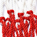 Basketball Net All-Weather Basketball Net White Red Blue Tri-Color Basketball Hoop Net Basketball Hoop Basket Rim Net
