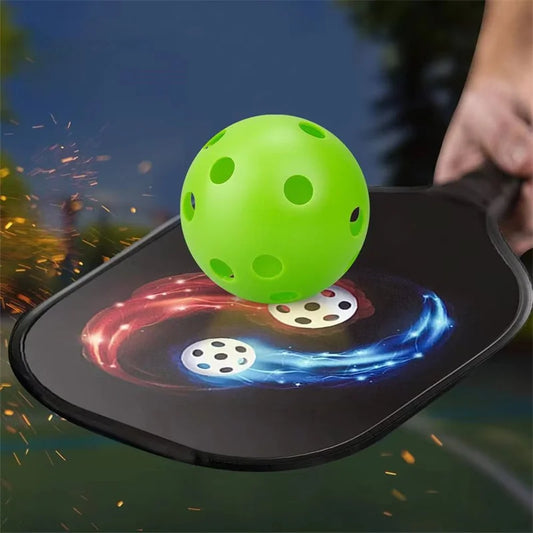 3/6/12pcs Durable Indoor Pickleball Balls 26 Holes 72mm Training Paddle Ball Plastic Pickleball for Entertainment and Practice